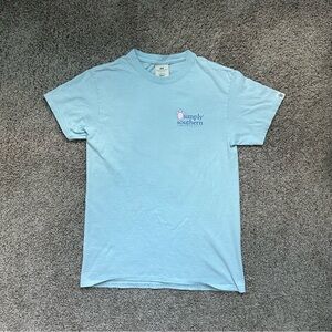 Simply Southern "Save The Turtles" Ice Blue Tie-Dye T-Shirt